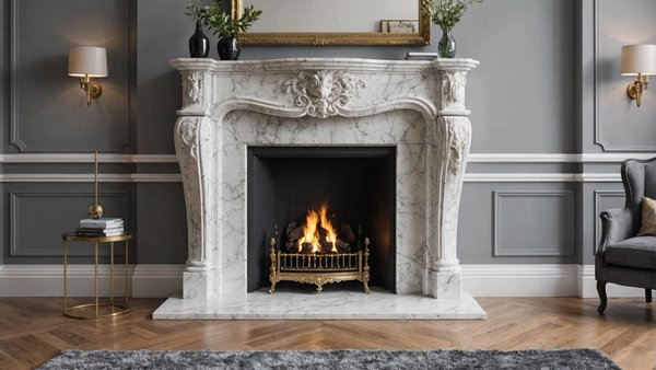 Comment restaurer une vieille cheminée en marbre pour l'intégrer dans un intérieur contemporain?