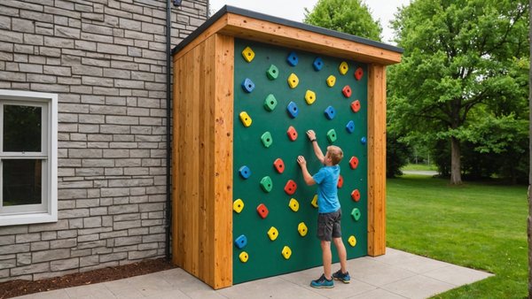 Quelles sont les étapes pour créer un mur d'escalade extérieur dans un espace réduit?