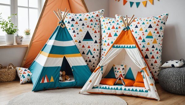 Le coussin enfant idéal pour un tipi coloré et accueillant